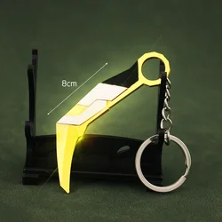 Valorant Weapon Prime Karambit Tactical Knife 8cm Metal Material Game Weapon Model Keychain Samurai Sword Gifts Toys for Boys