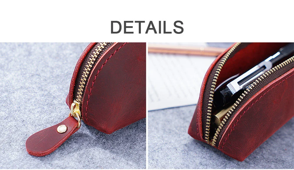 Engraved Leather Pen Sleeve Holder