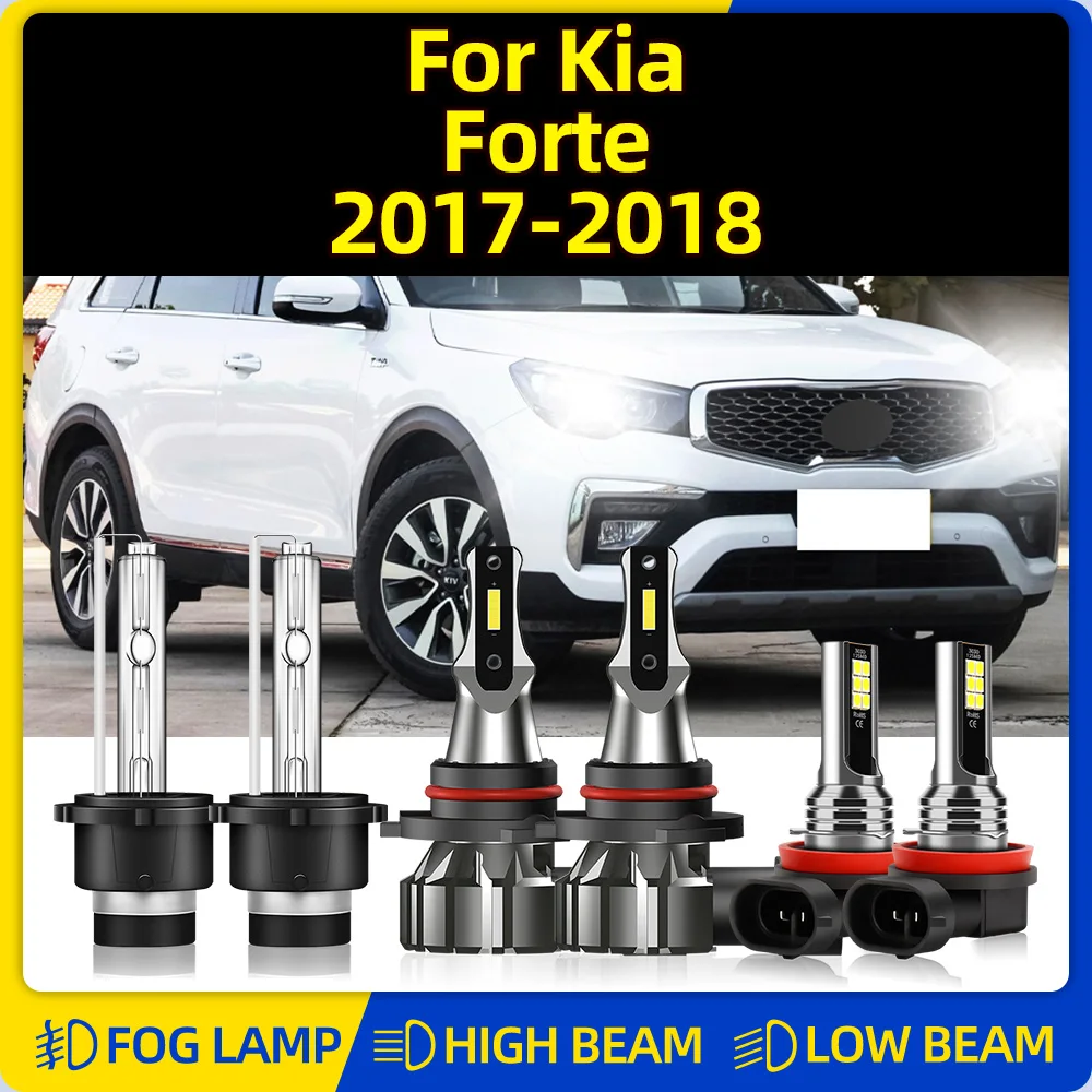 

360W Car LED Headlight Bulbs 60000LM Auto Headlamps 12V 6000K Super Bright Plug And Play Fog Lights For Kia Forte 2017 2018