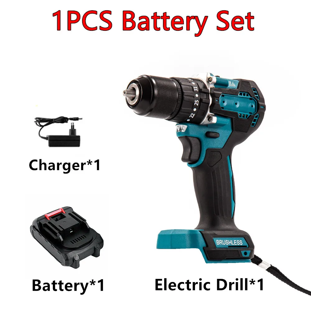 Cordless Power Drill Rechargeable Household Hand Drill - Temu