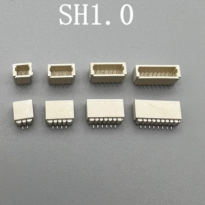 Steckverbinder-Kit SH1.0 SMT – 134 Stück, JST 1mm Raster, Rechtwinklig, Für Flugsteuerung & Sensoren