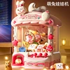 Children Cartoon Rabbit Mini Claw Machine Toy Automatic Coin Operated Play Game Doll Machines Girls Birthday Gifts Toys for Kids 2