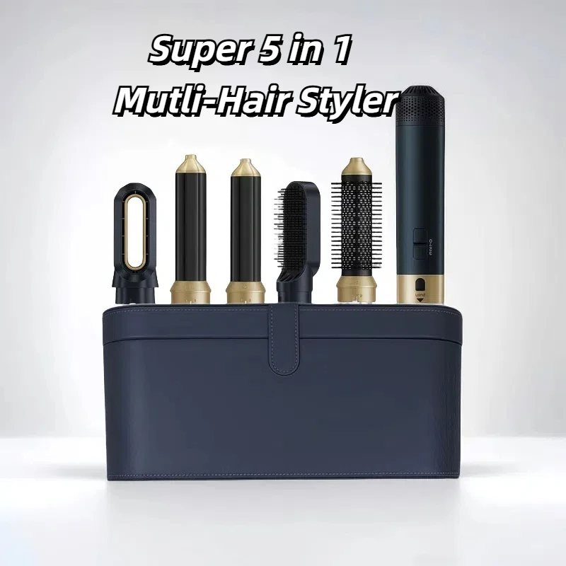 5 in 1 Professional Hair Dryer Comb Curling and Straightening Hot Air Comb Automatic Straightening Styling Blow Dryer hair dryer portable hair dryer