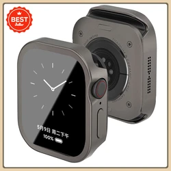 Premium Aluminum Metal Case with Built - in Screen Protector for Ultra 2 1 49mm (Titanium color)