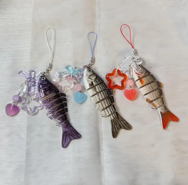 Handmade fish keychains, lovely jewelry 1