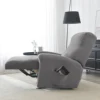 4pcs/set Single Stretch Recliner Sofa Cover for Living Room Solid Color Elastic Non Slip Armchair Covers All-inclusive Covers 5
