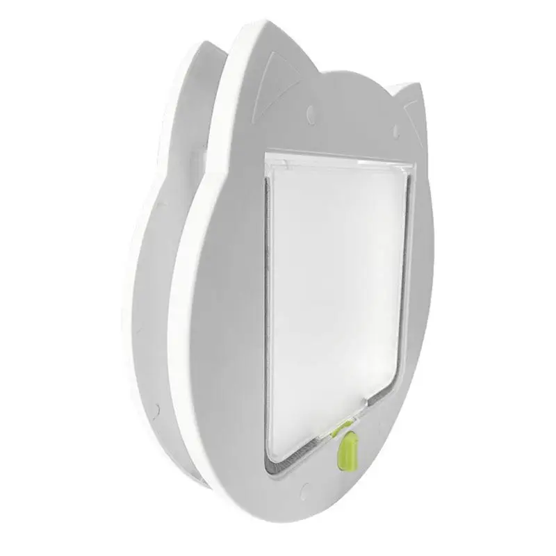 Cat Door Interior Door 4 Way Locking Dog Weatherproof Cat Window Interior With Shaped For Exercise