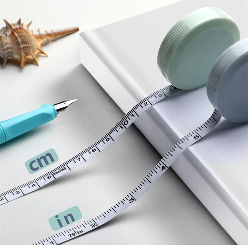 150cm/60" Tape Measure Portable Retractable Kids Height Measuring Tool Sewing Tailor Ruler Office Measure Waist tape measure measuring tape measuring ruler