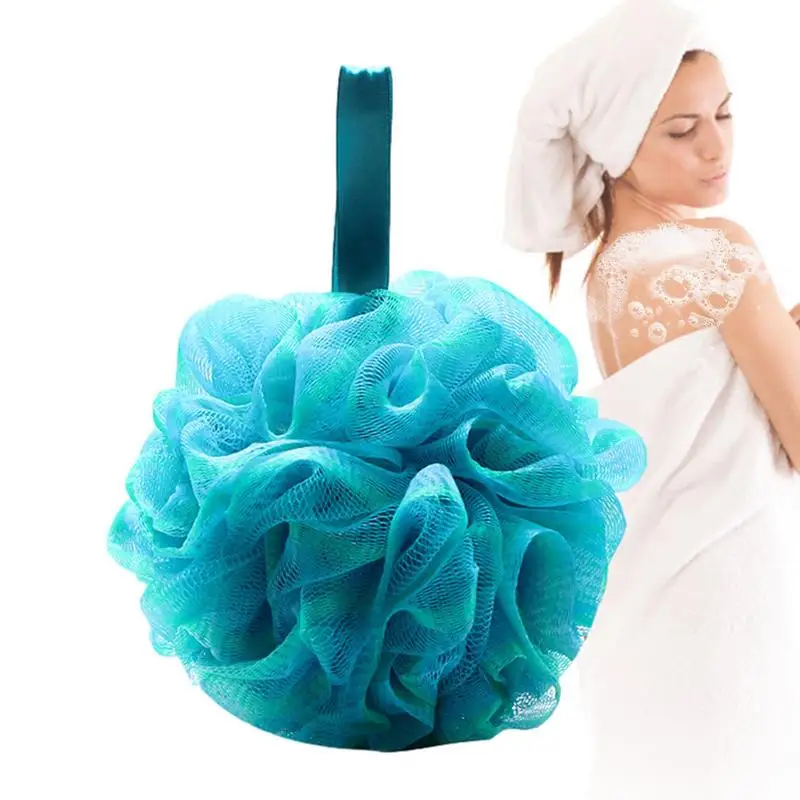 Shower Loofah Cleaning Loofahs Body Scrubber Soft Mesh Shower Puff Bath Sponge Stylish Shower Use Sponge Loofah With High Densit фотографии