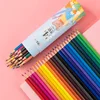 12-48 Color Oily Plastic Color Pencil Water-soluble Children's Painting Stationery Set School Students Art Graffiti Supplies 6