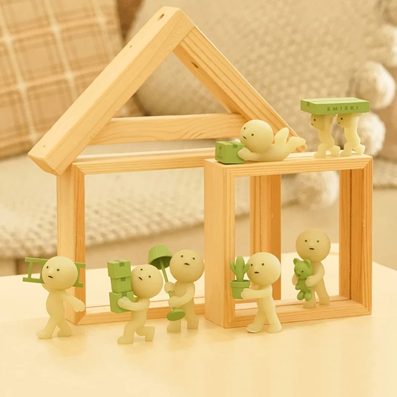 2024 New Corner Jun Smiki Moving Series Blind Box Internet Celebrity Cute Surprise Creative Night Light Che Accompagna I Regali Della Bambola