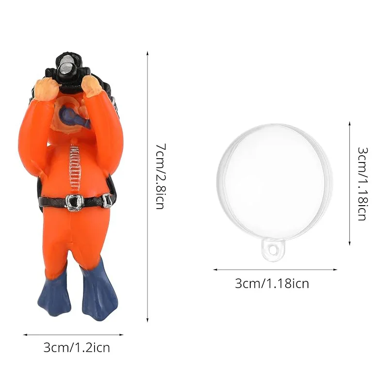 Aquarium Accessories Miniature Diver Ornaments Fish Tank Decoration Floating Landscaping fish tank ornaments mini landscape ornaments fish tank decorations aquarium ornaments