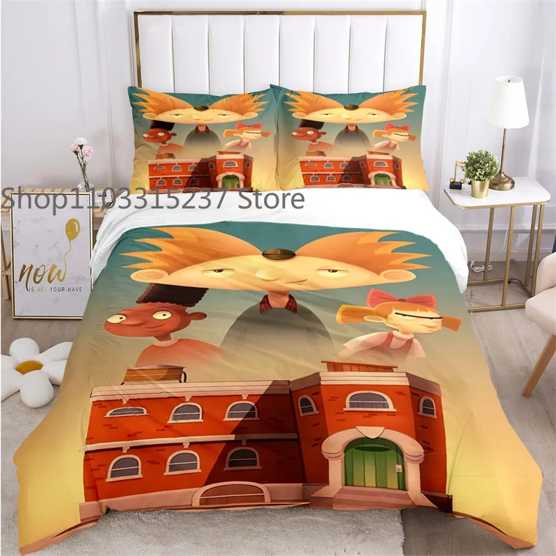 

Эй, Арнольд, постер фильма Ca'r'toon, наборы пододеяльников, Комплект постельного белья с принтом, двойная королева, размер King, 2/3 шт., Bettbezug, подарок на день рождения