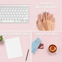 1 Pcs Large Size 60*30mm Office Desk Protector Mat PU Leather Waterproof Mouse Pad Desktop Keyboard Desk Pad Gaming Mousepad - Image 2