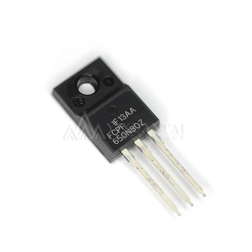 Фото 10PCS/LOT FCPF650N80Z  FCPF 650N80Z  MOSFET N-CH 800V 8A TO220F  New Original №1