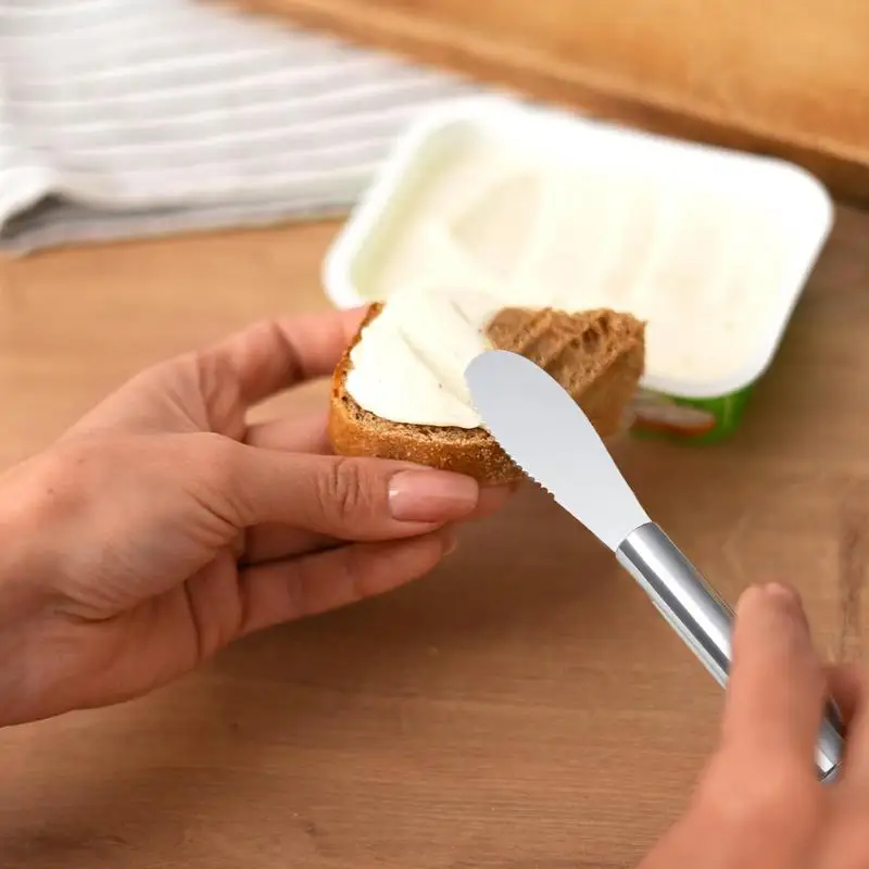 Butter Spreader Cheese Knives Stainless Steel Spreader Charcuterie Utensils For Kitchen Gadget For Cheese Jam Appetizer