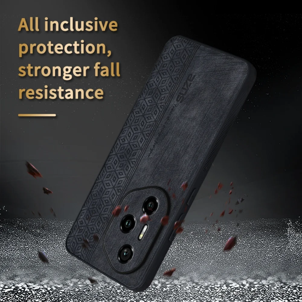 Luxury Leather Business Phone Case - Shockproof Soft Cover