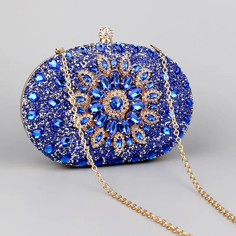Woman Handbag Cosmetic Evening Bag Luxury Women 2024 Clutche Diamond Inlaid Y2k Female Wedding Party Banquet Glitter Purses New