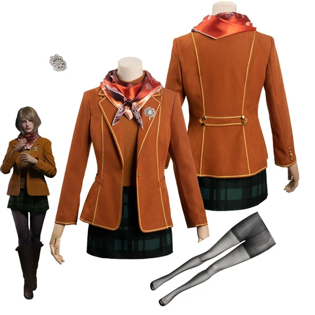 RE 4 Remake Ashley Cosplay Costume Bright Version V2