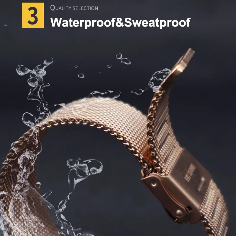Elegant Metal Strap with TPU Case & Screen Protector for Smartwatch - 18mm/22mm Watchband Accessories