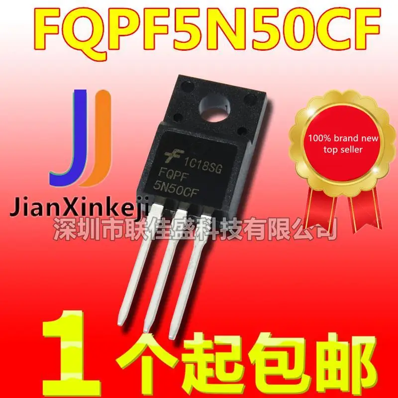 

20 шт., 100% оригинальные новые фотообои FQPF5N50CF FQPF5N50C 5A 500V N-channel в наличии