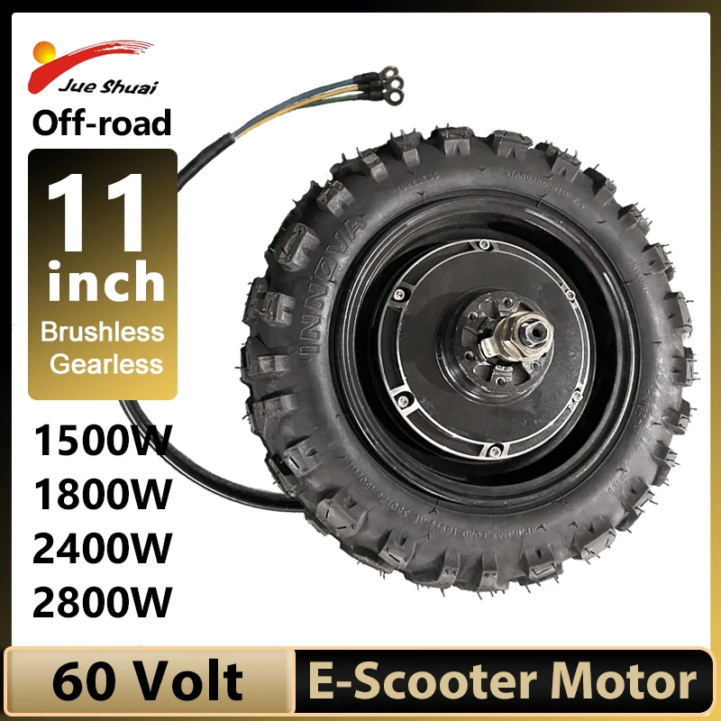 Moteur de Moyeu de Roue de 11 Pouces 48-72v 1500-4000W Haute Puissance pour Moto électrique Scooter électrique