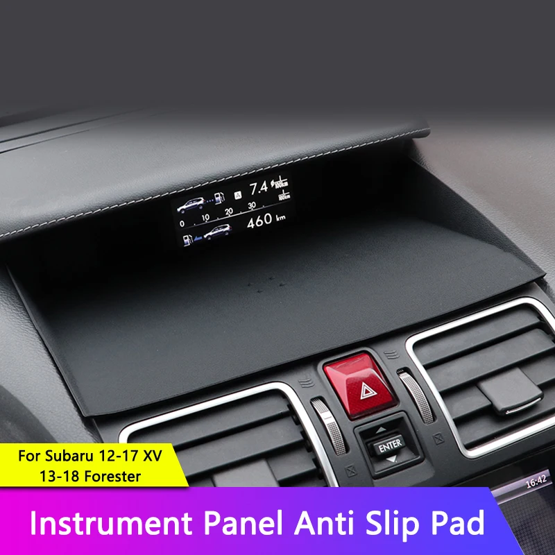 Silicone Anti-Slip Mat Phone Holder Ornament Non-slip Dashboard Pad For Subaru Forester 13-18 XV 12-17 Interior Accessories car non slip mat car dashboard mat non slip dash mat dash adhesive holder silicone anti slip pad silicone anti skid pad dashboard phone holder dash phone holder car dashboard ornament