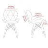 1pc Velvet Curved Ant Butterfly Shape Chair Cover  Washable Elastic Bar Stool Cover Solid Color Universal Protective Covers Home 3