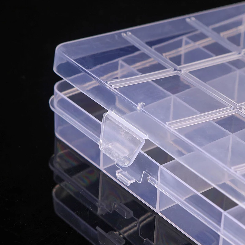 Description Picture 6 of item15/24/32 Grids Transparent Organizer Box Plastic Square Organizers Storage Boxes For Home Makeup Jewelry Accessories