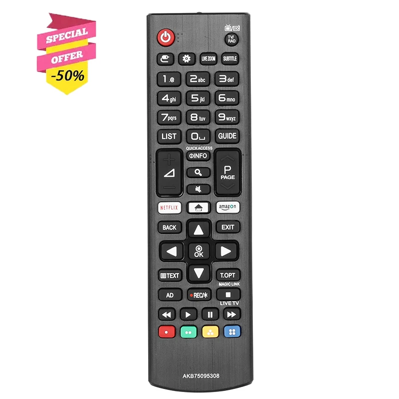 

AKB75095308 Remote Control For LG Smart TV 32LJ610V 43LJ614V 43UJ6307 43UJ6309 43UJ635V 49LJ594V 49UJ6309 49UJ635V 55LJ615V