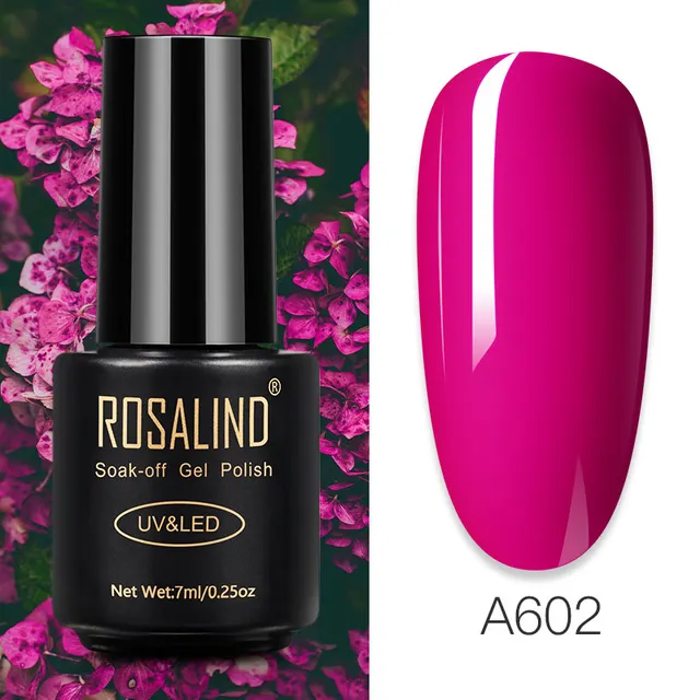 ROSALIND Nail Gel Polish Glitter Series Gel Varnishes All For Manicure Soak Off UV Lamp Nails Art Semi Permanent Gel Polish RAA602