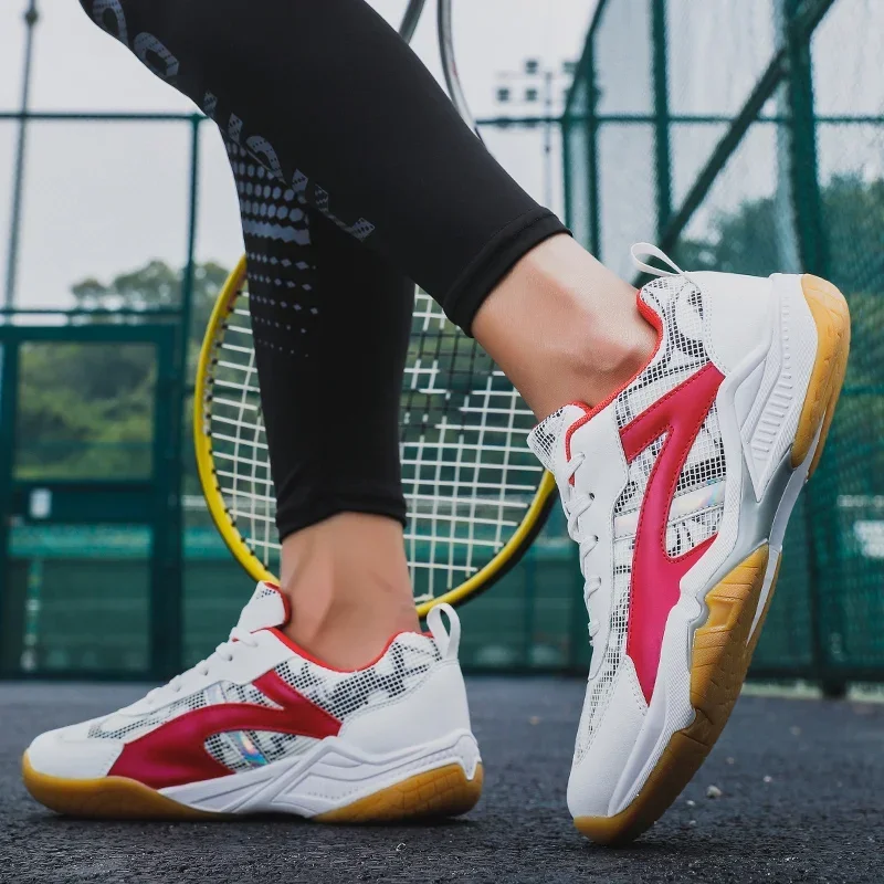 Women Men Pickleball Shoes Court Tennis Sport Badminton Shoes Women Gym Walking Sneakers Mesh Breathable Man Tennis