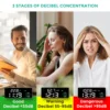 4-in-1 Digital Decibel Meter Wall Hanging Sound Level Noise Meter 30-130dB Range 11 Inch Large LED Display Multi-function 5