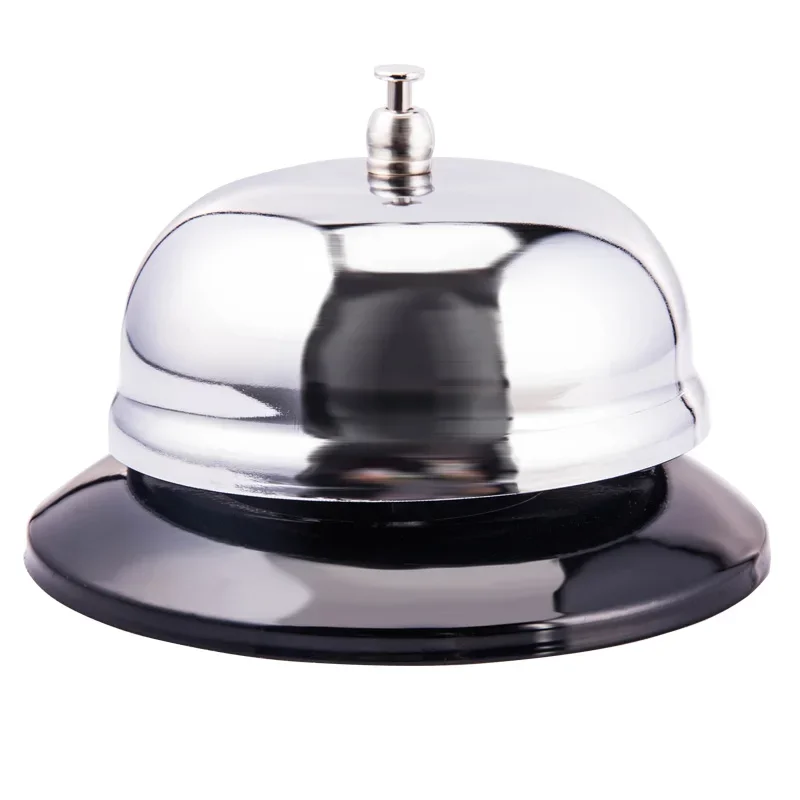 

Stainless steel food bar bell kitchen call dinner bell call summons bar hotel serving ring