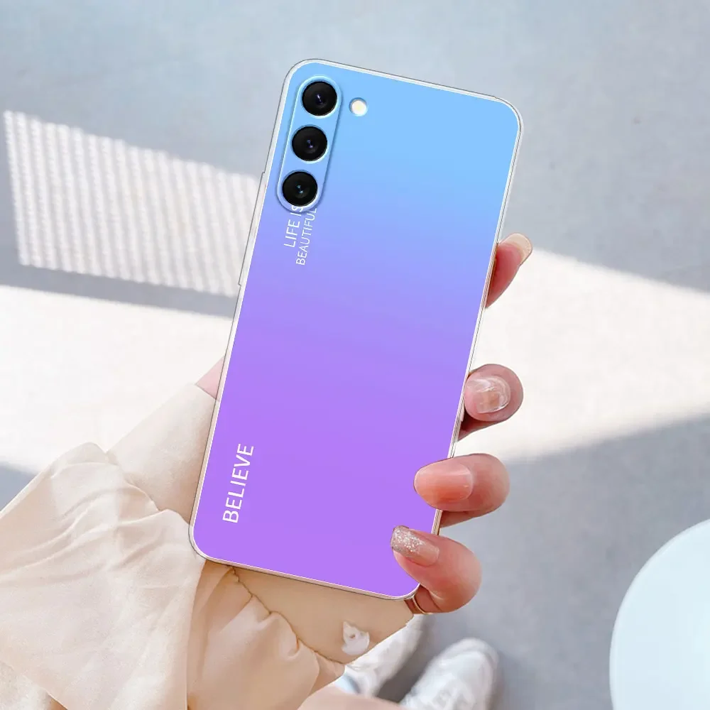 Clear Soft Silicone Phone Case Cover - Compatible with S23 Series