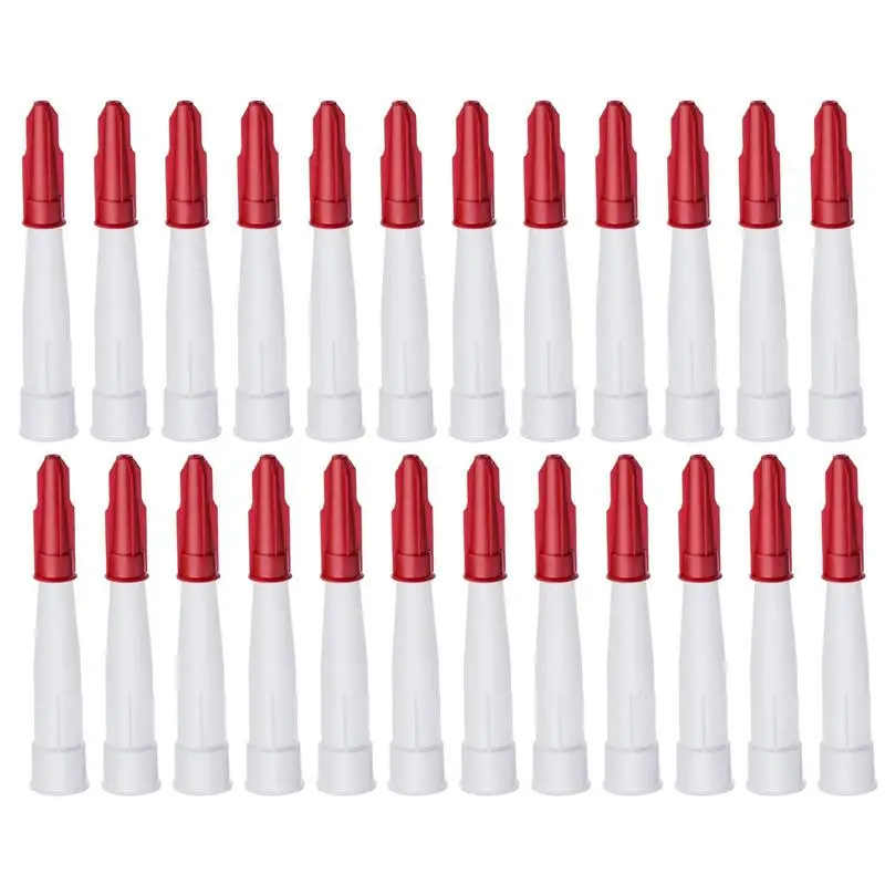 

12 Sets Caulking Nozzle Tips Caulk Nozzles With Matching Lid Reusable Caulk Nozzle Applicator Durable Epoxy Piston Caulk Caps