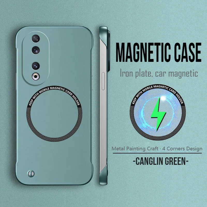 Sleek Magnetic Metal Frameless Phone Case with Enhanced Protection