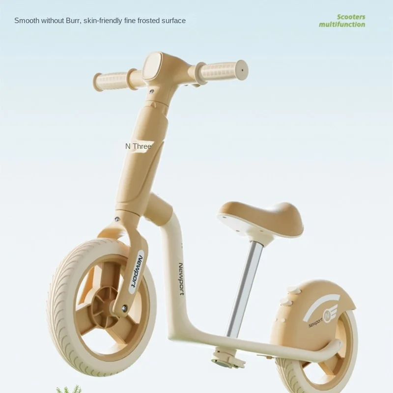 Children's 3-in-1 Scooter Comfortable Seat Design Wear Resistant Anti Slip Tires Safe Riding Flexible Steering