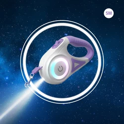 LED Retractable Pet Leash with Light and Accessories (5M Purple)