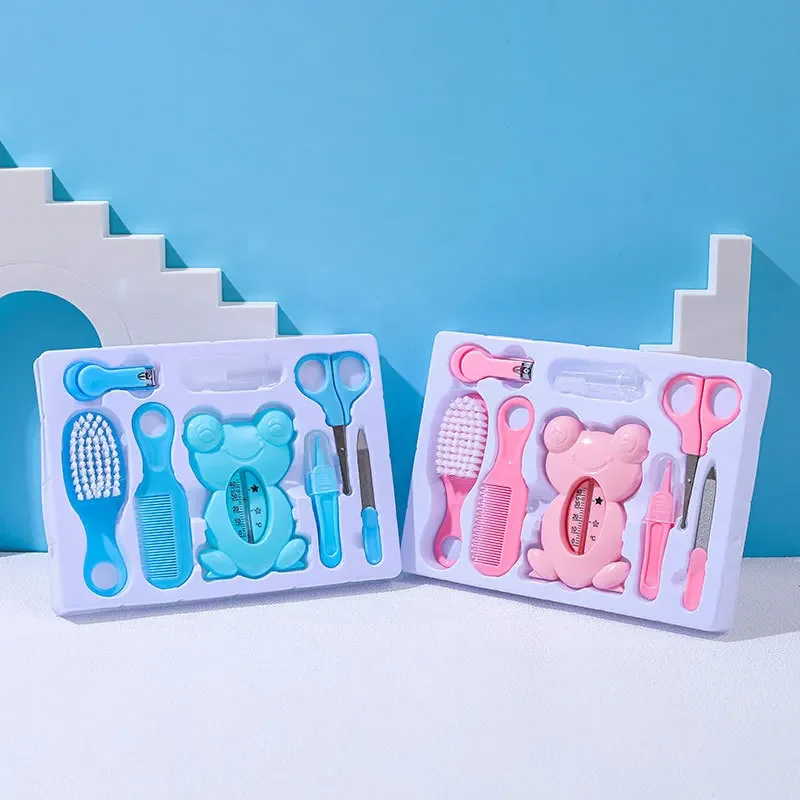 6/8/10/13pcs Set Baby Health Care Kit Kids Nail Hair Health Care Thermometer Grooming Brush Kit Baby Essentials Product