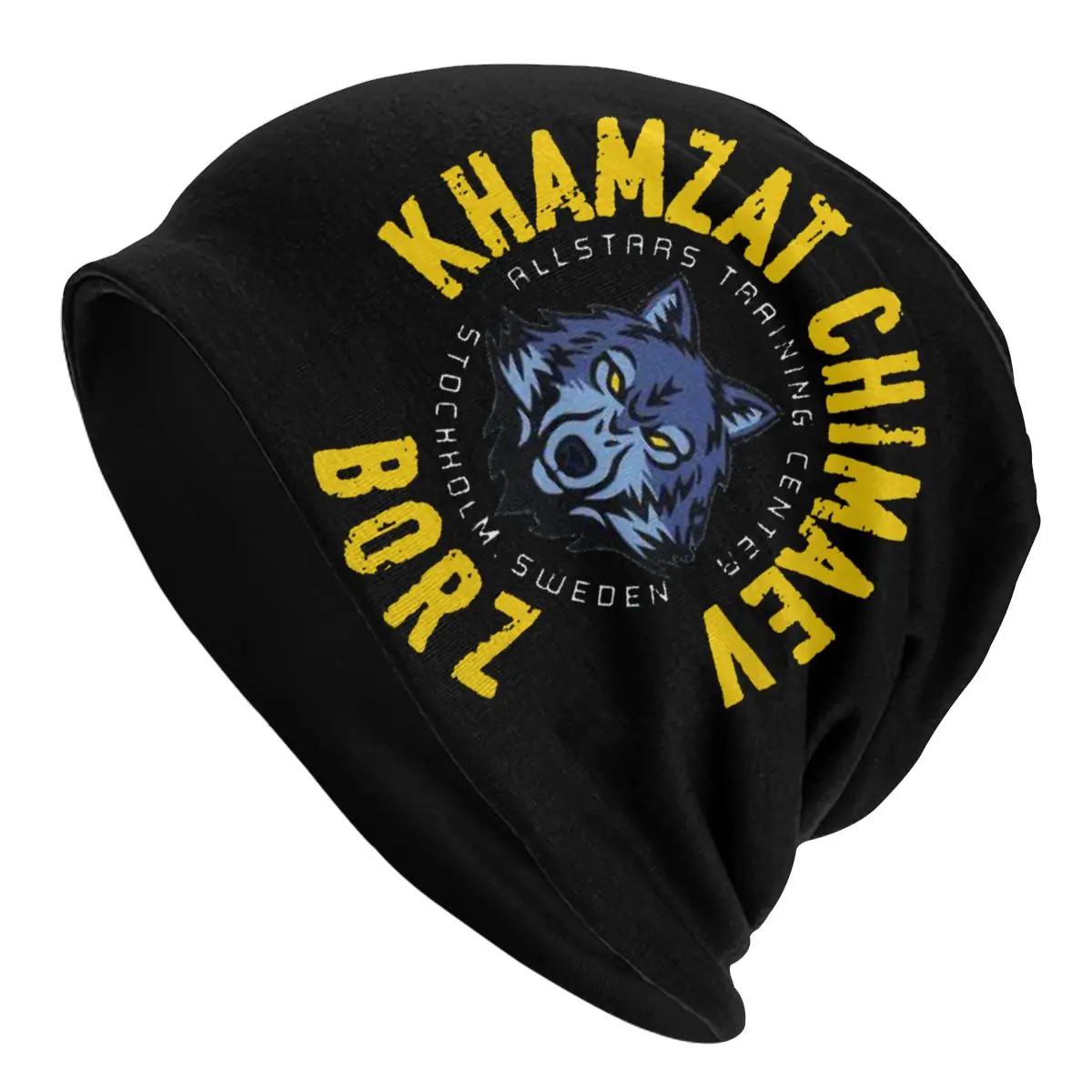 

Bonnet Hats Men Women's Thin Skullies Beanies Hat Khamzat Chimaev BORZ Chechen Wolf Chechnya CHECHEN Spring Warm Cap Design Caps