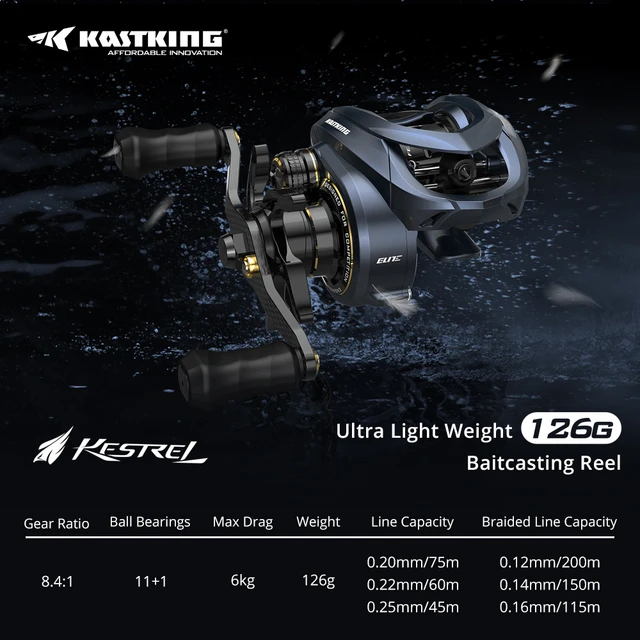 KastKing Kestrel Baitcasting Fishing Reel Carbon Frame BFS Finesse Reel  Ultra light 128g 5.5KG Max Drag 11+1 Double Shielded BB - AliExpress