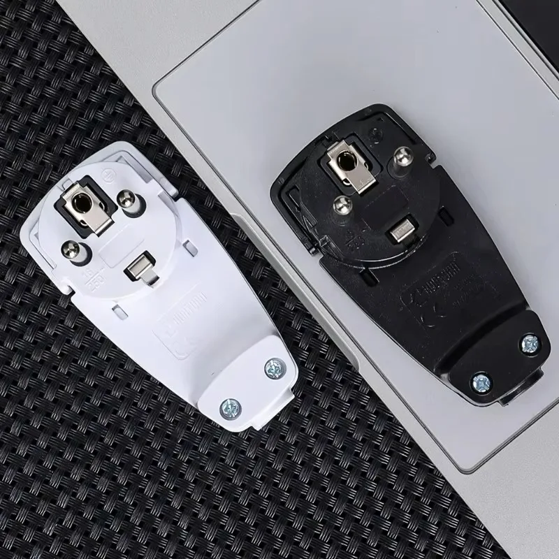 Smart Plug Plug Adapter Electrical Socket Power Socket AC Adapter Power Plug Connector Power Extension Plug Smart Plug Outlet European Earthing Contact Angle Plug Flat for Home Electeic Socket Euro Connector Ultra Thin Hidden Ultra-thin Concealed Adapter