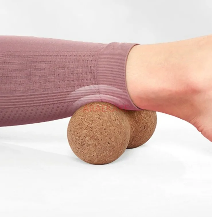 1pcs Cork Yoga Ball Massage Balls Neck Massager Back Massage Ball Convenient Yoga Practical Neck