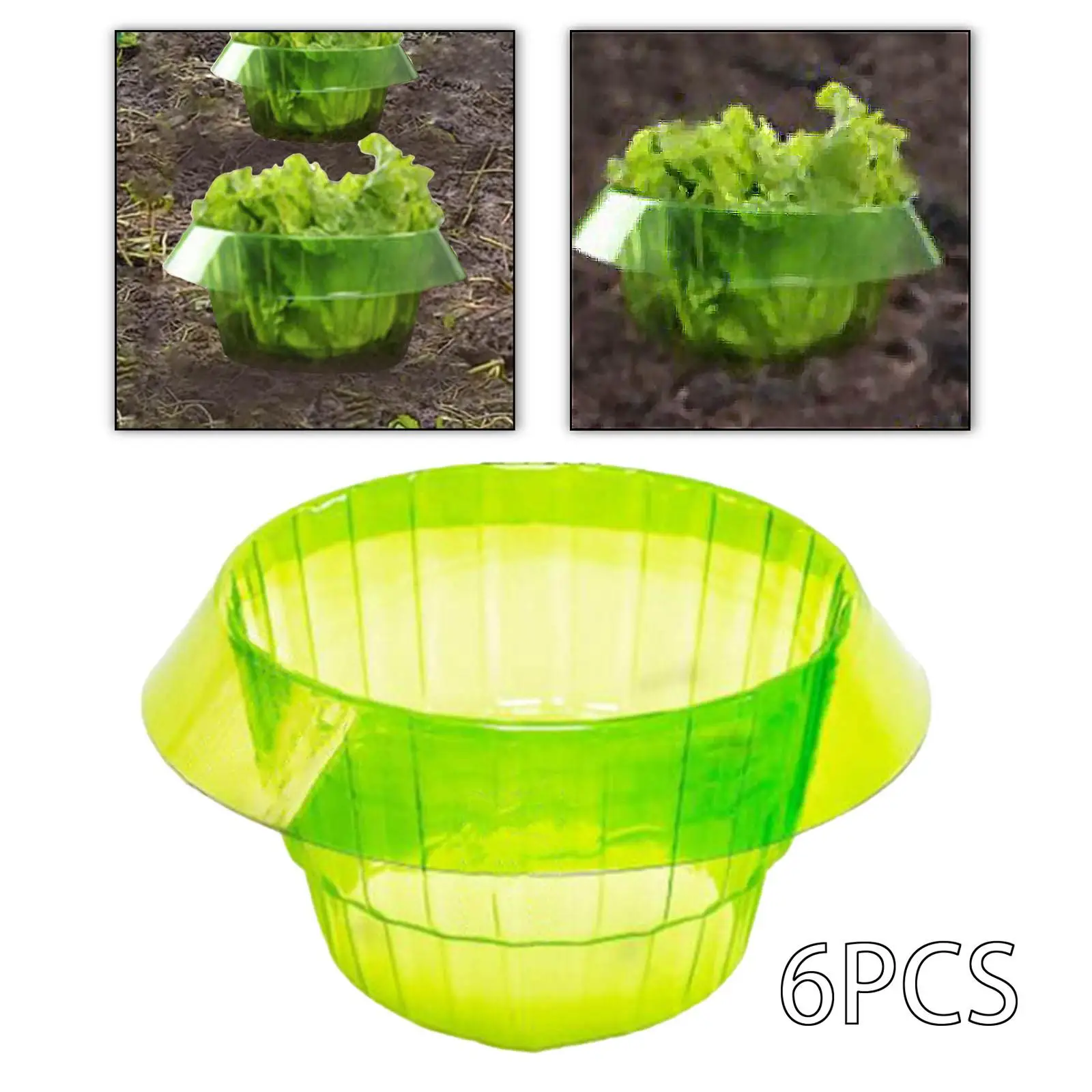 6Pcs Garden Plant Cloche Protective Covers Snail Fence for Gardeners Sturdy