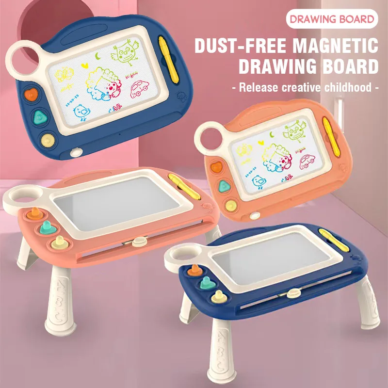 Fun Graffiti Drawing Board Kids Toy Baby Dust-Free Magnetic Drawing Table Educational Montessori  Learning Toys Children Gfit 3