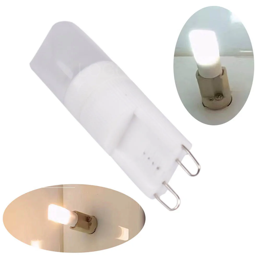 Ampoule LED en céramique G9, lampe à économie d'énergie, lustre en cristal,  220V, blanc chaud, blanc froid, nouveau, 1W, 2W, 3W - AliExpress