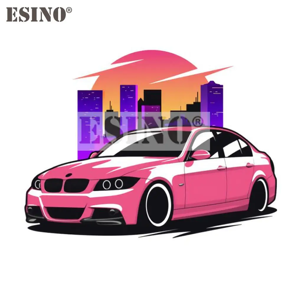 

Car Styling Modern City Draft Art for BMW E90 Car Accessory Creative PVC Waterproof Sticker Car Whole Body Vinyl Decal