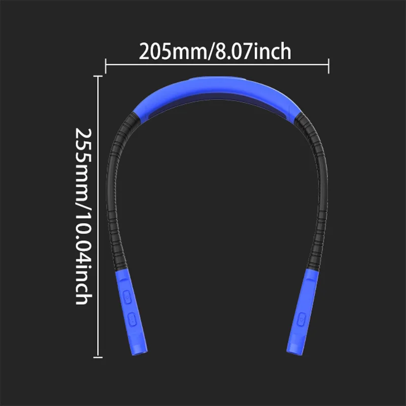 Fleet Flexible Book Neck Reading Light Long Lasting Rechargeable Portable Led Night Light Camping Repairing Flashlight