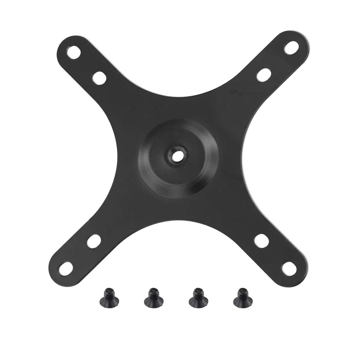 N120R 슈퍼 포터블 모니터 마운팅 브래킷 플레이트 1/4 인치 나사 구멍에서 100x100mm 75x75mm로, 나사 세트 벽걸이 홀더